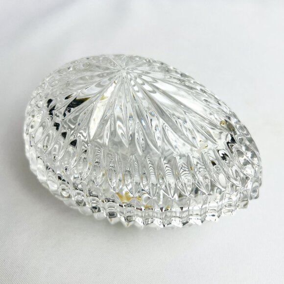 Crystal Vintage Lidded Egg Nachtmann Bleikristall in Box W Germany 5” long - Picture 3 of 11